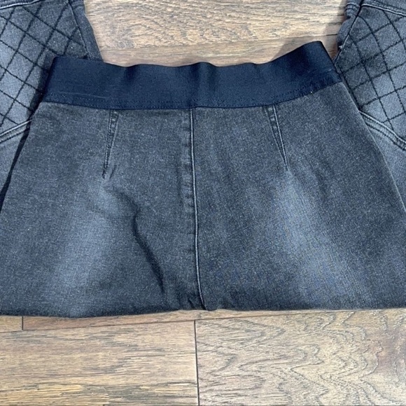 CABI Moto Style Distressed Jeggings Black #516 Sz 6 EUC - Picture 4 of 8